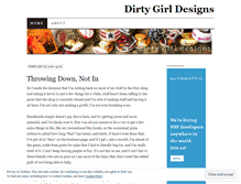 Tablet Screenshot of dirtygirldesigns.wordpress.com