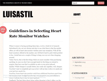 Tablet Screenshot of luisastil.wordpress.com