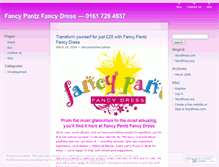 Tablet Screenshot of fancypantzfancydress.wordpress.com