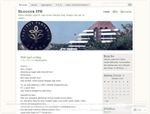 Tablet Screenshot of bloggeripb.wordpress.com