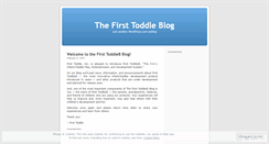 Desktop Screenshot of firsttoddle.wordpress.com