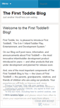 Mobile Screenshot of firsttoddle.wordpress.com