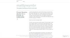 Desktop Screenshot of mat0pwymbr.wordpress.com