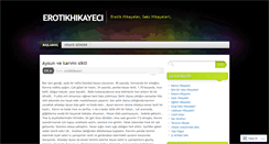 Desktop Screenshot of erotikhikayeci.wordpress.com