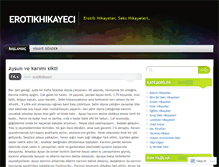 Tablet Screenshot of erotikhikayeci.wordpress.com