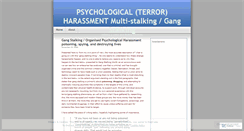 Desktop Screenshot of harassmentterror.wordpress.com