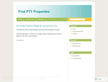 Tablet Screenshot of findptyproperties.wordpress.com