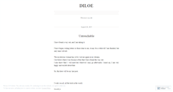 Desktop Screenshot of diloe.wordpress.com
