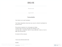 Tablet Screenshot of diloe.wordpress.com