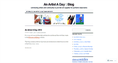 Desktop Screenshot of anartistaday.wordpress.com