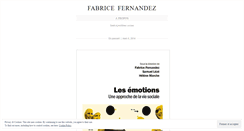 Desktop Screenshot of fabricefernandez.wordpress.com