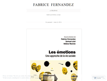Tablet Screenshot of fabricefernandez.wordpress.com