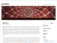 Tablet Screenshot of jaredmax.wordpress.com