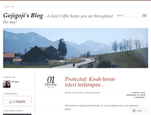 Tablet Screenshot of gojigoji.wordpress.com