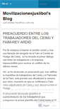 Mobile Screenshot of movilizacionesjuslibol.wordpress.com