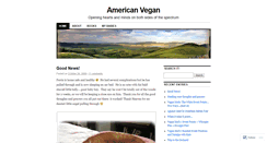 Desktop Screenshot of americanvegan.wordpress.com