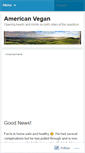 Mobile Screenshot of americanvegan.wordpress.com