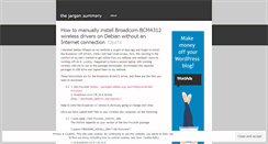 Desktop Screenshot of jargonsummary.wordpress.com