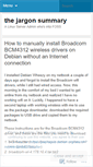 Mobile Screenshot of jargonsummary.wordpress.com