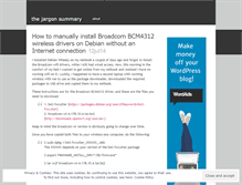 Tablet Screenshot of jargonsummary.wordpress.com