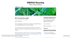Desktop Screenshot of emergerecycling.wordpress.com