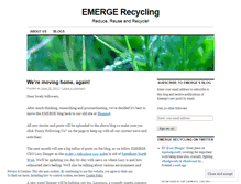 Tablet Screenshot of emergerecycling.wordpress.com