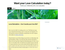 Tablet Screenshot of lovecalculation.wordpress.com