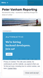 Mobile Screenshot of petervanham.wordpress.com