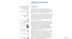 Desktop Screenshot of aoarch.wordpress.com