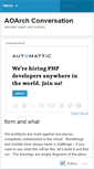 Mobile Screenshot of aoarch.wordpress.com