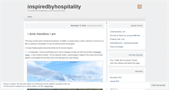 Desktop Screenshot of inspiredbyhospitality.wordpress.com