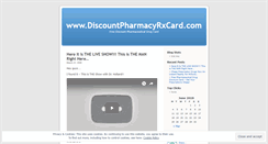 Desktop Screenshot of discountpharmacyrxcardard.wordpress.com