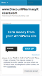 Mobile Screenshot of discountpharmacyrxcardard.wordpress.com