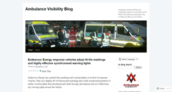 Desktop Screenshot of ambulancevisibilityblog.wordpress.com