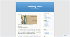 Desktop Screenshot of amazingbeads.wordpress.com