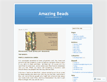 Tablet Screenshot of amazingbeads.wordpress.com