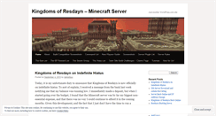 Desktop Screenshot of kingdomsofresdayn.wordpress.com