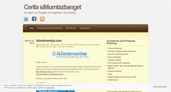 Desktop Screenshot of mumtazbanget.wordpress.com