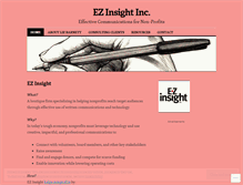 Tablet Screenshot of ezinsight.wordpress.com