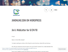 Tablet Screenshot of jimonline.wordpress.com