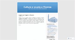 Desktop Screenshot of culturascuolavicenza.wordpress.com