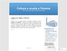 Tablet Screenshot of culturascuolavicenza.wordpress.com