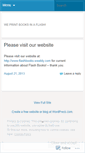 Mobile Screenshot of flashbooks.wordpress.com