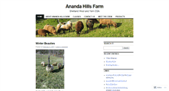 Desktop Screenshot of anandahillsfarm.wordpress.com