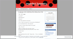 Desktop Screenshot of imperfectsymmetry.wordpress.com