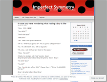 Tablet Screenshot of imperfectsymmetry.wordpress.com