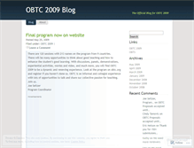 Tablet Screenshot of obtc.wordpress.com