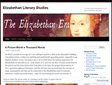 Tablet Screenshot of elizabethanliterarystudies.wordpress.com
