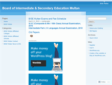 Tablet Screenshot of bisemultan.wordpress.com
