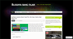 Desktop Screenshot of bangfajars.wordpress.com